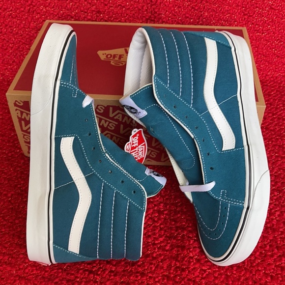 Vans Sk8-Hi Blue Coral/True White MENS - Picture 12 of 16